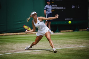 Udvardy Luca elveszítette a döntőt a juniorok versenyében Wimbledonban Fotó: Daniel Kopatsch / ITF